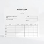 Export invoice register template