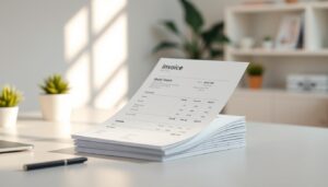 Sample invoice for content creators