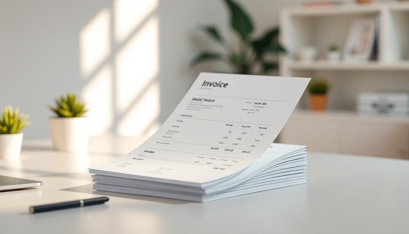 Sample invoice for content creators