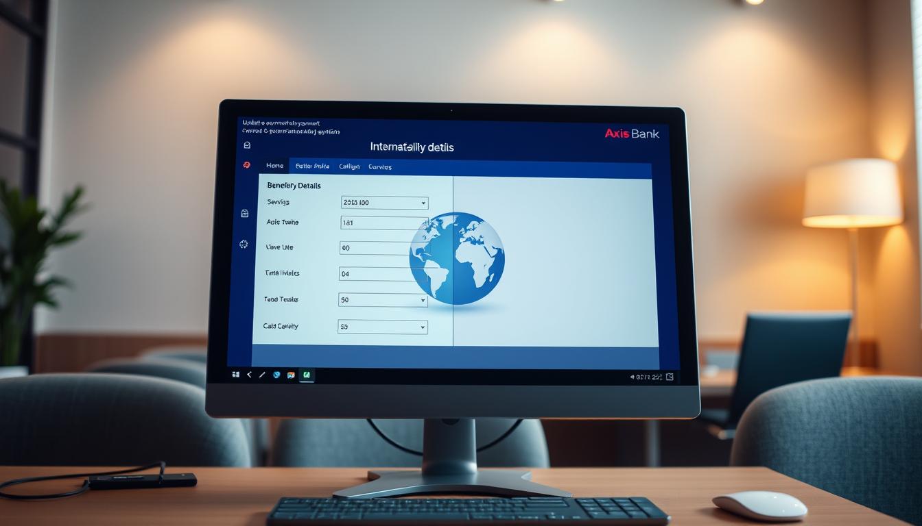 How to update beneficiary details for international payments in Axis Bank